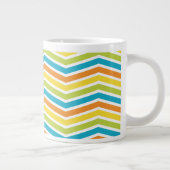 Spannende Zigzag Stripes Mok Ontwerp (Rechts)
