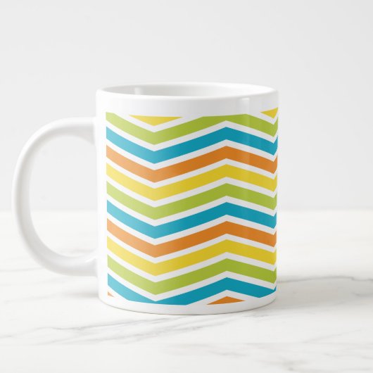 Spannende Zigzag Stripes Mok Ontwerp (Links)