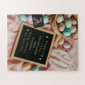 Spannende zwangerschapsaankondiging voor Pasen Legpuzzel (Horizontaal)