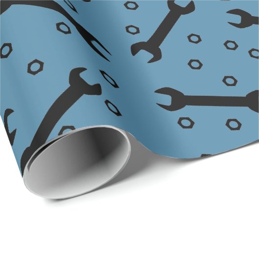 Spanner- en Nut Tool Cadeaupapier (Rol Hoek)