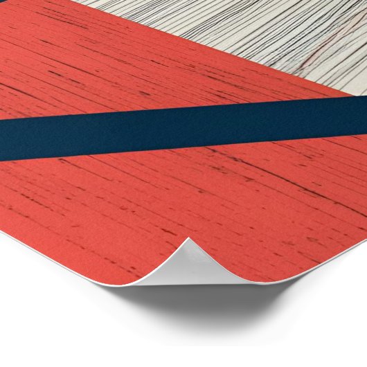 Spanningslijnen: moderne Abstracte impact Poster (Hoek)