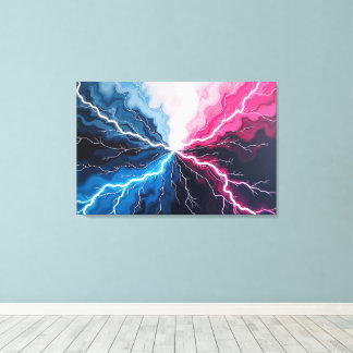 Spanningsstroom – Elektrische stroom in beweging 3 Canvas Afdruk