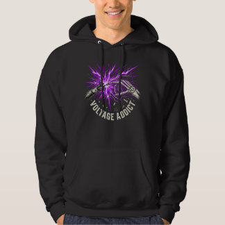 Spanningsverslaafde elektricienscadeau boogflits hoodie