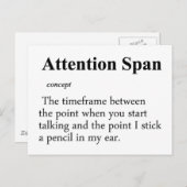 Spantser aandacht briefkaart (Voorkant / Achterkant)