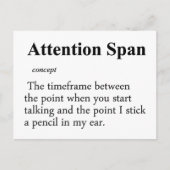 Spantser aandacht briefkaart (Voorkant)