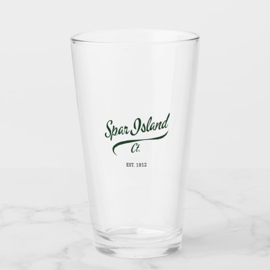 Spar Island, CT  1912 Pint Glass Glas (Voorkant)