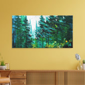 Spar kleurrijke splash schilderij canvas afdruk (Insitu (Woonkamer))