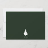 Spar Silhouet Bos Landschap Foto Bruiloft Save The Date (Achterkant)