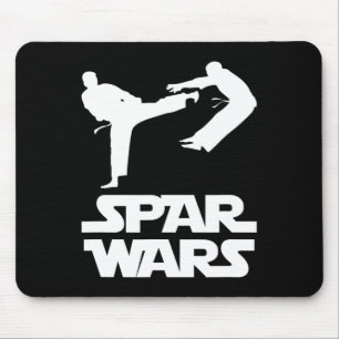 Spar Wars Grappige spreuk Taekwondo Mma Vechters K Muismat