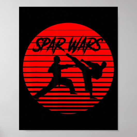 Spar Wars Karate Shotokan Vechtkunst Poster (Voorkant)