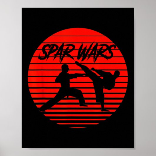 Spar Wars Karate Shotokan Vechtkunst Poster (Voorkant)