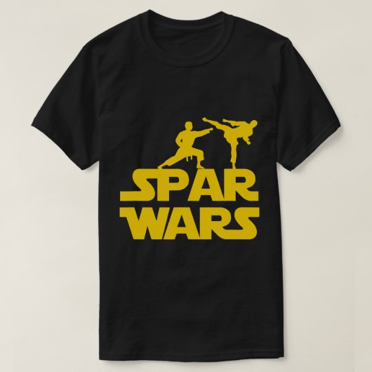 Spar Wars T-Shirt for Karate, Taekwondo, MMA, Mart (Design voorkant)