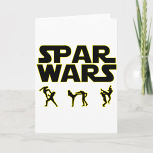 Spar Wars Taekwondo Mma Karate T-shirt Kaart