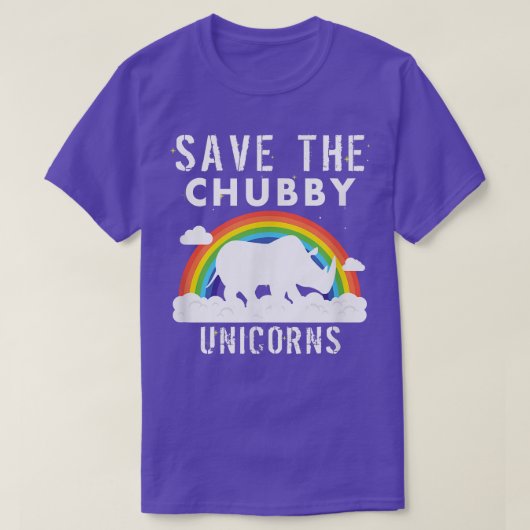 Sparde Chubby Unicorns Sarcastic Funny Gift T-shirt (Design voorkant)