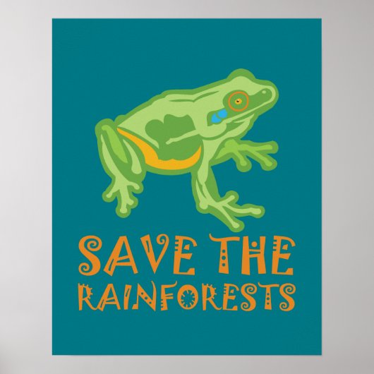 Sparde-the-rainforest Tree Kikker Poster (Voorkant)