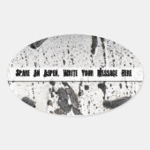 Spare an Aspen Tree Ovale Sticker (Voorkant)
