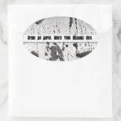 Spare an Aspen Tree Ovale Sticker (Tas)