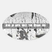 Spare an Aspen Tree Ovale Sticker (Voorkant)