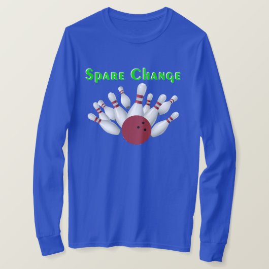 Spare Change Bowling Team T-shirt (Design voorkant)