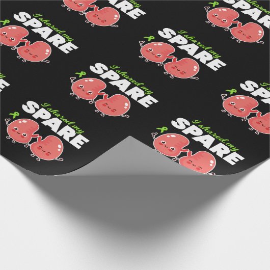 Spare Kidney Organ Transplantatie Cadeaupapier (Hoek)