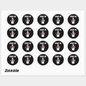 Spare me Bowler Fun Bowling Lover Gift Ronde Sticker (Vel)