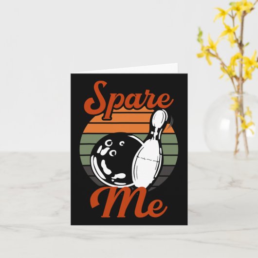 Spare me Bowling Kaart (Gele Bloem)