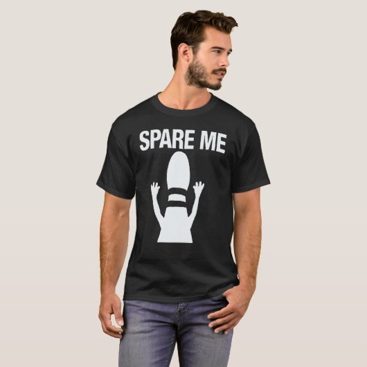 Spare me Bowling Pin Humor T-shirt (Voorkant volledig)