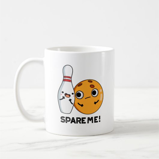 Spare Me Funny Sports Bowling Pun Koffiemok (Links)