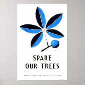 Spare Our Trees 1938 WPA Poster (Voorkant)