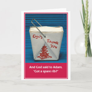 Spare Rib Jewish Birthday Card Kaart