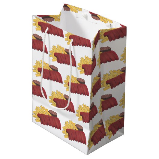 Spare Ribs BBQ Barbecue Barbeque Rib Kokoff Medium Cadeauzakje (Voorkant Gekanteld)