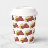 Spare Ribs BBQ Barbecue Barbeque Rib Kokoff Papieren Bekers (Achterkant)