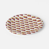 Spare Ribs BBQ Barbecue Barbeque Rib Kokoff Papieren Bordje (Gekanteld)