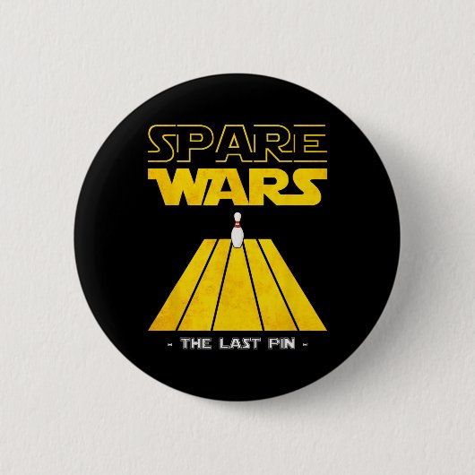 Spare Wars Laatste Speld Bowling Bowling Speler Ronde Button 5,7 Cm (Voorkant)