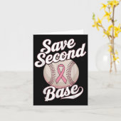 Sparen 2e Baseball Player Borstkanker waren Kaart (Gele Bloem)
