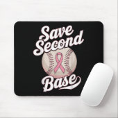 Sparen 2e Baseball Player Borstkanker waren Muismat (Met muis)