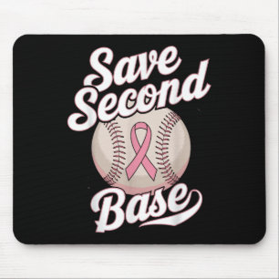 Sparen 2e Baseball Player Borstkanker waren Muismat