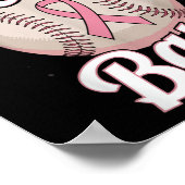 Sparen 2e Baseball Player Borstkanker waren Poster