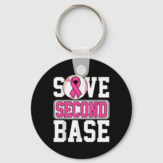 Sparen 2e Baseball Player Borstkanker waren Sleutelhanger (Voorkant)
