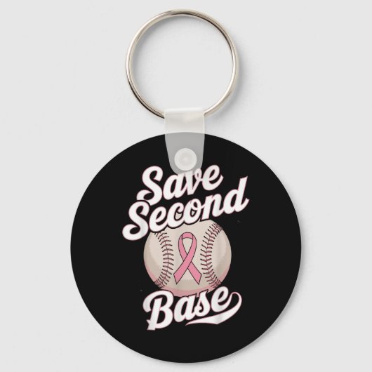 Sparen 2e Baseball Player Borstkanker waren Sleutelhanger (Voorkant)