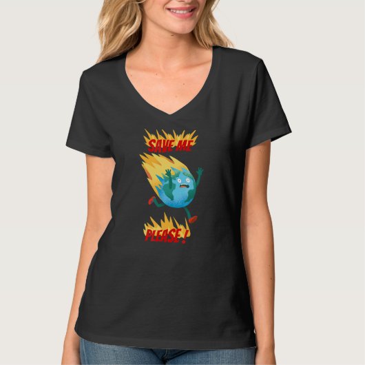 sparen aarde milieubescherming opwarming van de aa t-shirt (Voorkant)