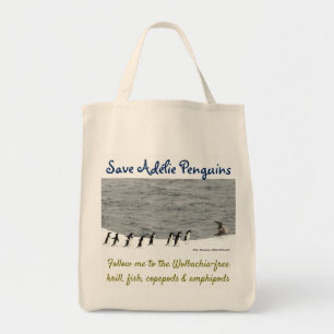 Sparen Adélie Penguins door RoseWrites Tote Bag