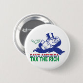 Sparen Amerika/Belasting de Rich Ronde Button 5,7 Cm (Voorkant /achterkant)