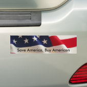 Sparen Amerika, Koop Amerikaans Bumpersticker (Op auto)