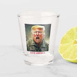 Sparen Amerika met Trump - Verenigde Wij staan Shot Glas