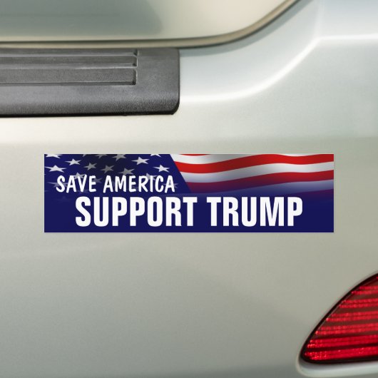 Sparen Amerika - steun Donald Trump Bumpersticker (Op auto)