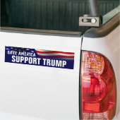 Sparen Amerika - steun Donald Trump Bumpersticker (Op Truck)