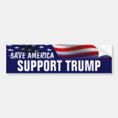 Sparen Amerika - steun Donald Trump Bumpersticker (Voorkant)