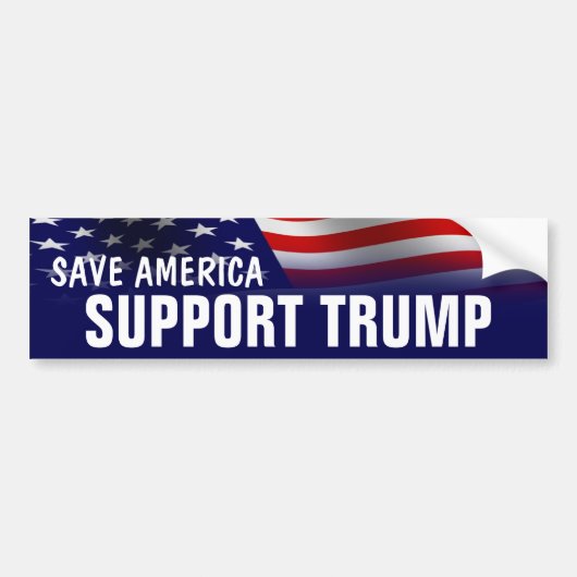 Sparen Amerika - steun Donald Trump Bumpersticker (Voorkant)