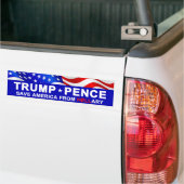 Sparen Amerika van Hellary Bumpersticker (Op Truck)